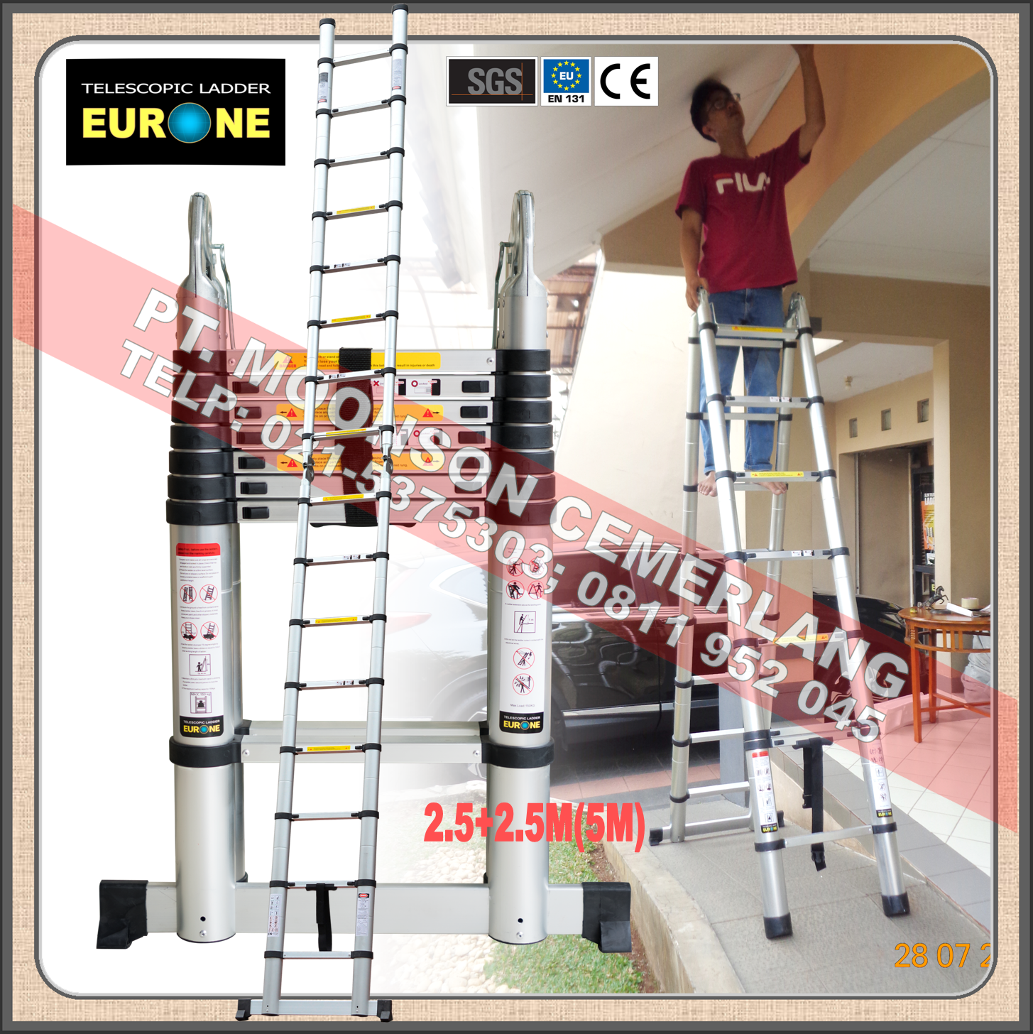 Tangga Teleskopik Multifungsi