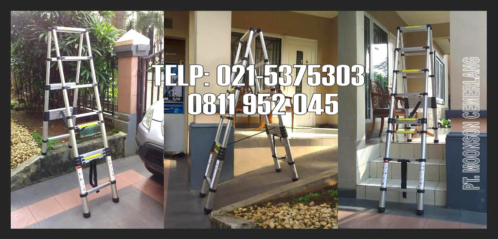 tangga telescopic lipat