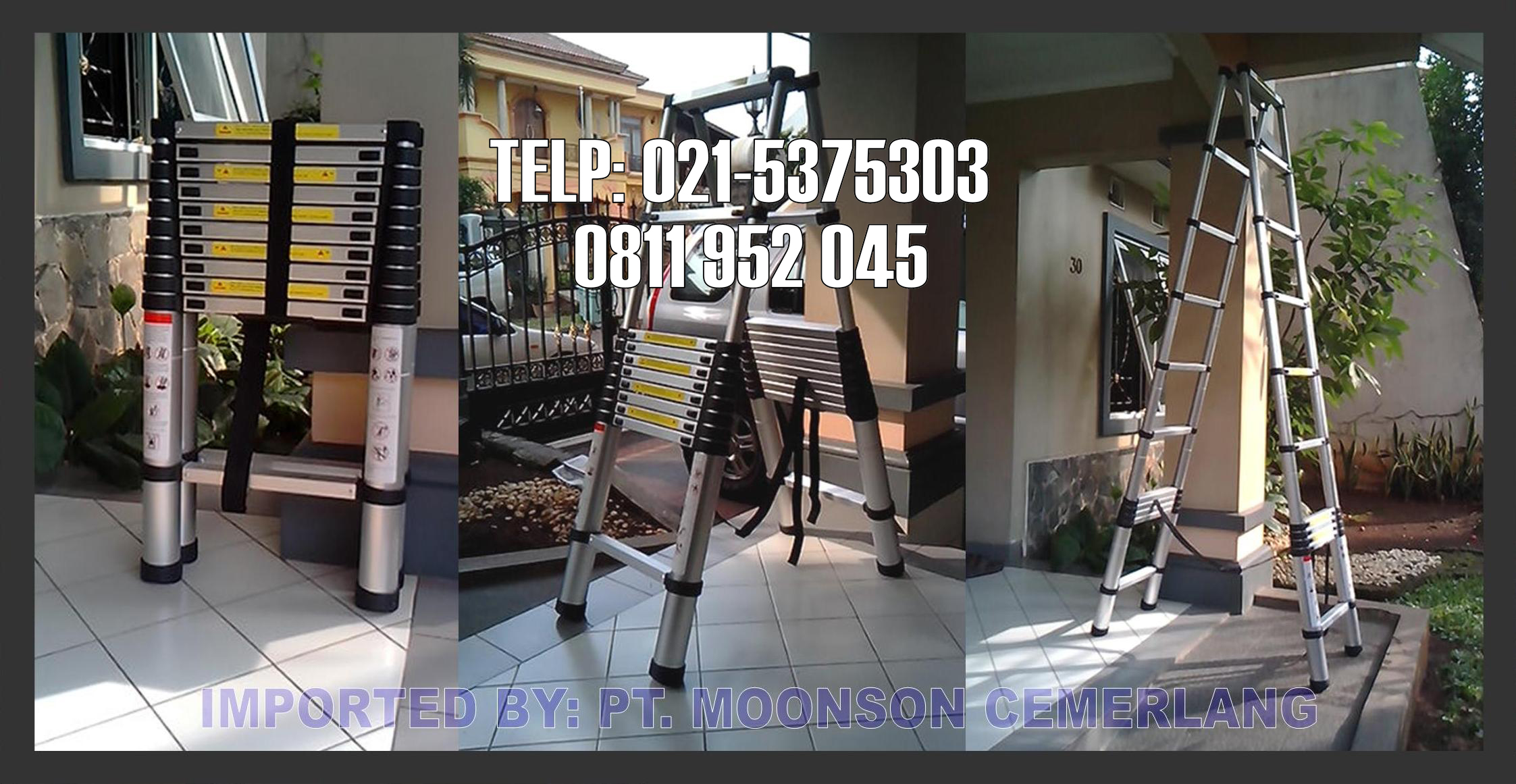 tangga telescopic lipat 3.2m