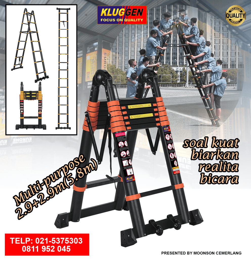 tangga telescopic double