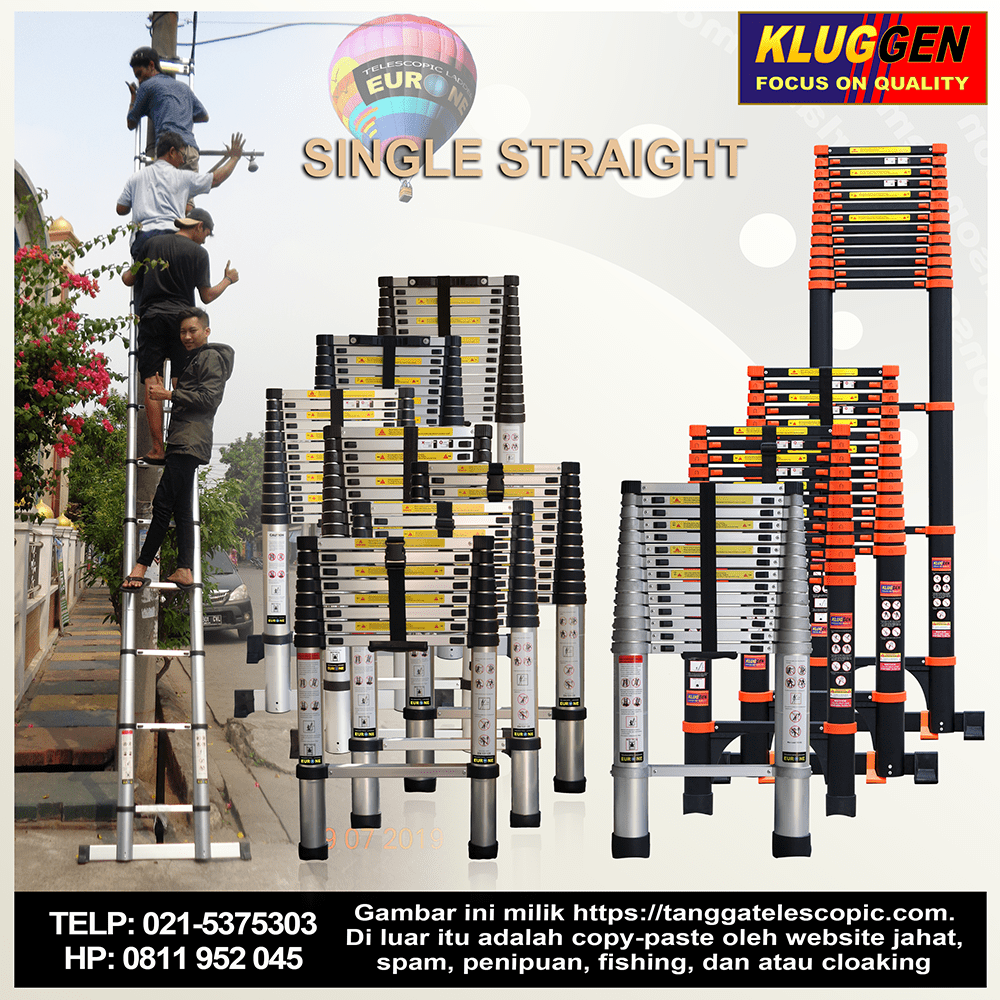 tangga teleskopik single